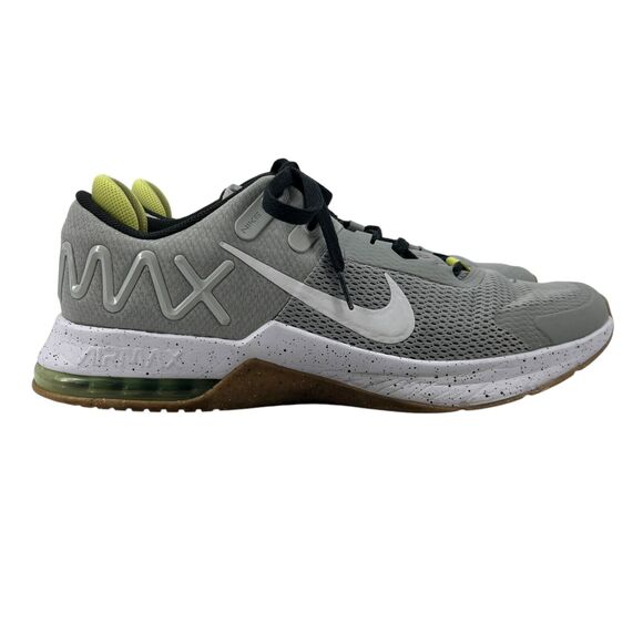 Nike Shoes Mens 14 Air Max Alpha Trainer 4 Shoe Light Smoke Grey Limelight - Picture 1 of 14